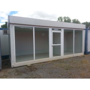 (CAS2100) CASETAS ACRISTALADAS 2 DESPACHOS 7 X 2,36 M